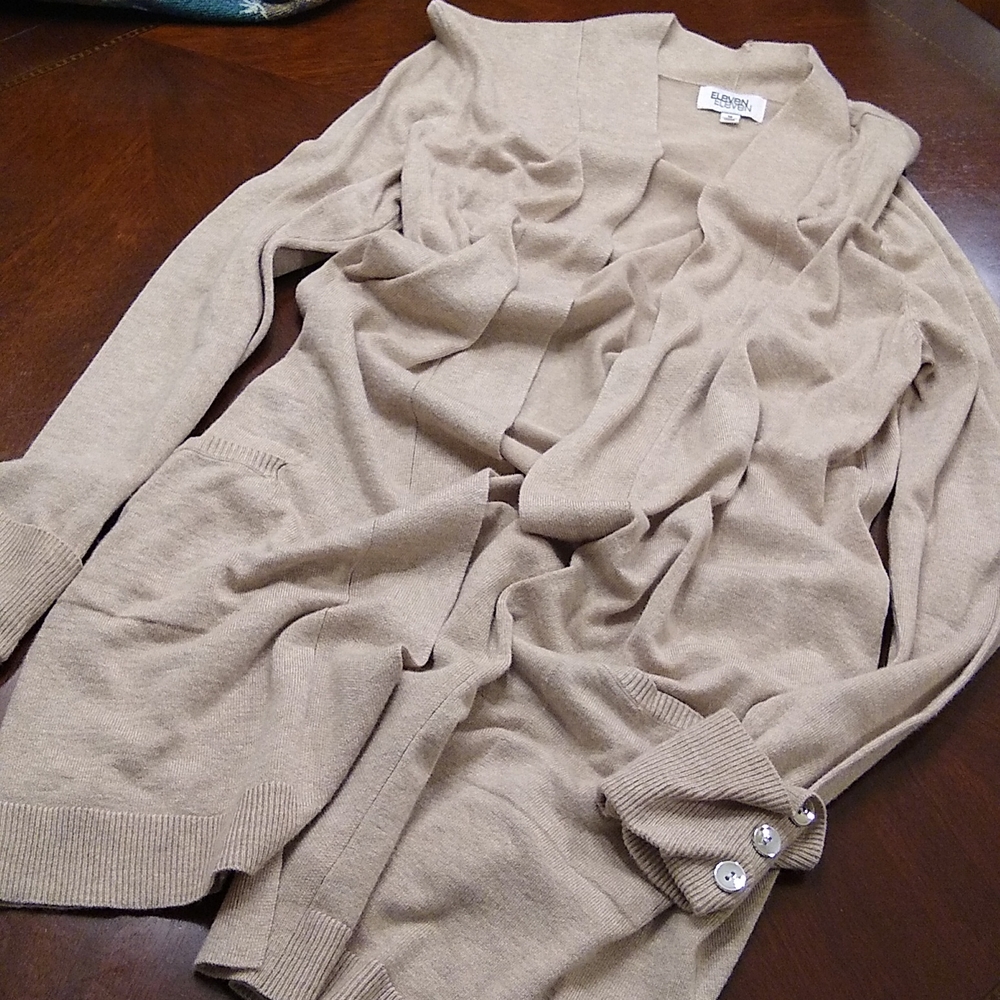 2/$20 EUC Long Open Cardigan